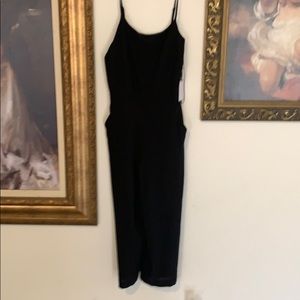 1 state black pants suit sleeveless